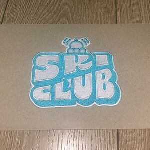 JellyCat Blue and White Ski Club Patch - Exclusive